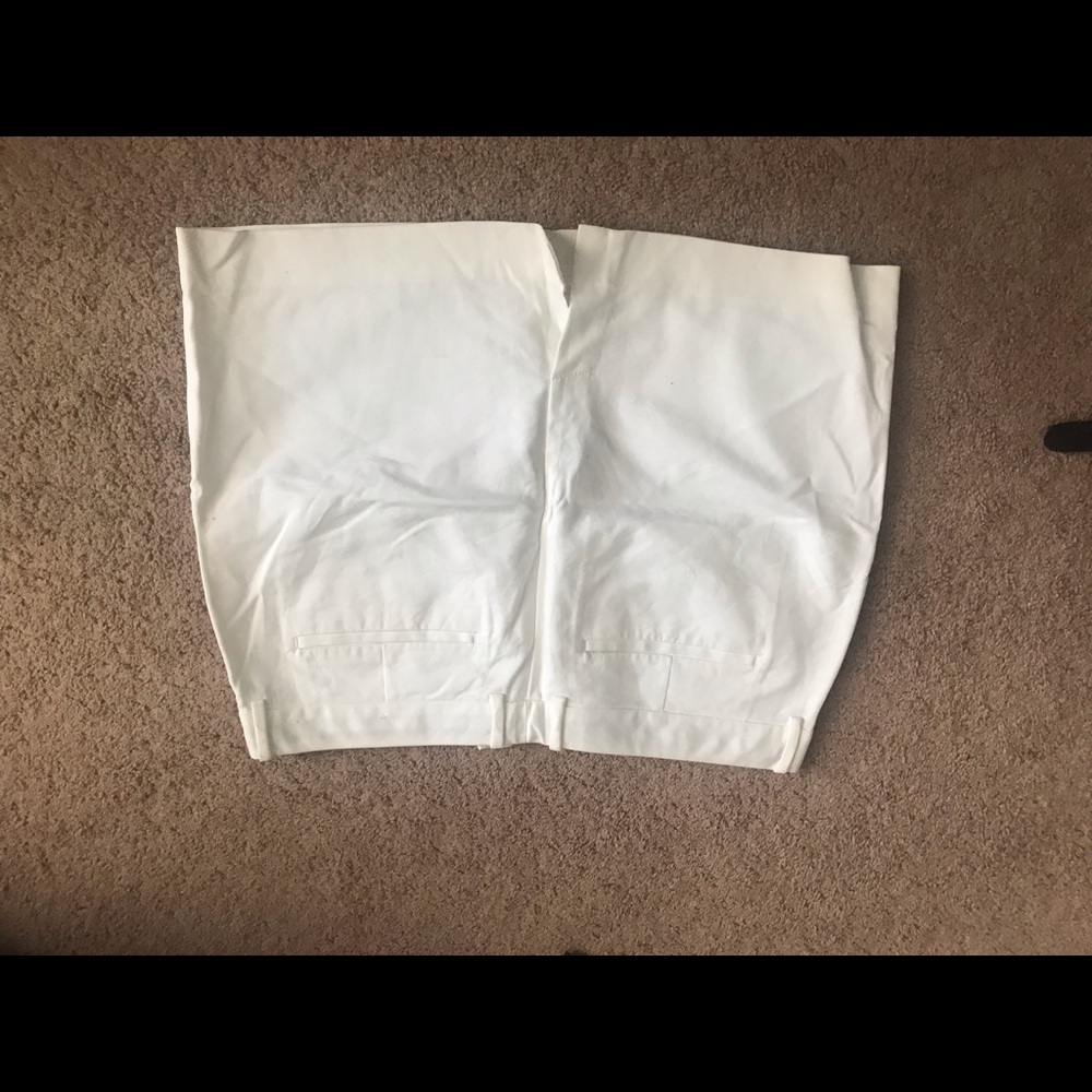 White mini skirt